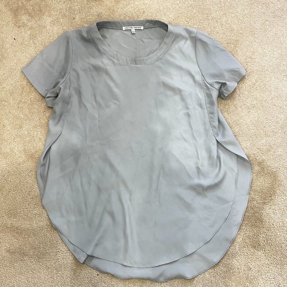 Collective concepts grey short sleeved blouse, size L - Picture 5 of 8